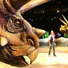 Dinosaurs Walking Through Madison Square Garden